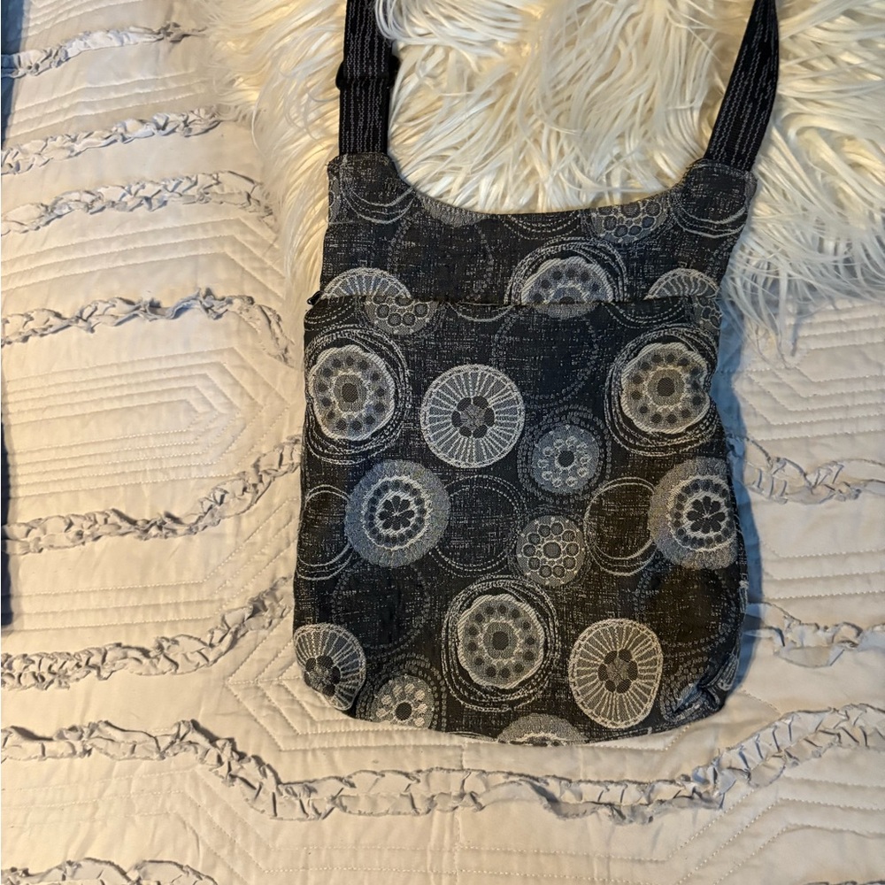 Stylish Black and Gray Patterned Women's Bag handmade in Colorado - Picture 2 of 7